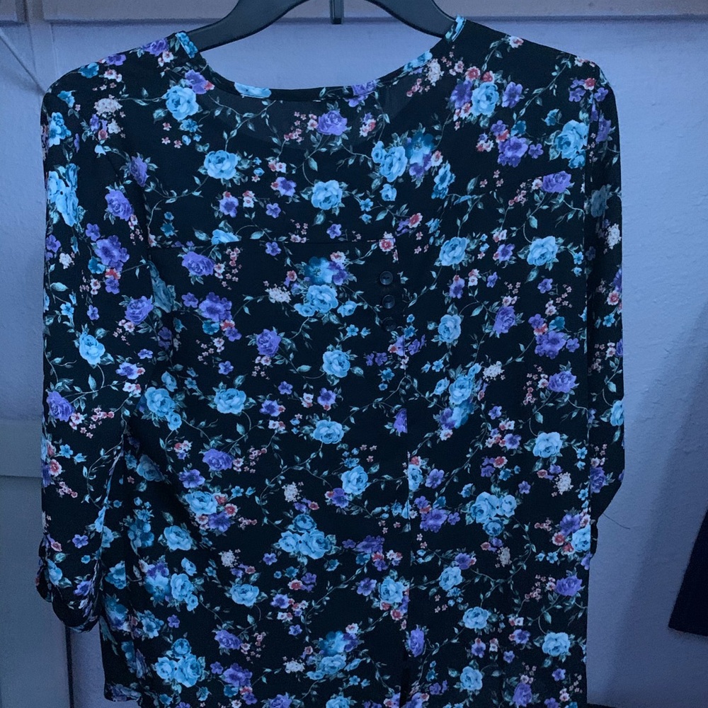 Flowy Flower Blouse